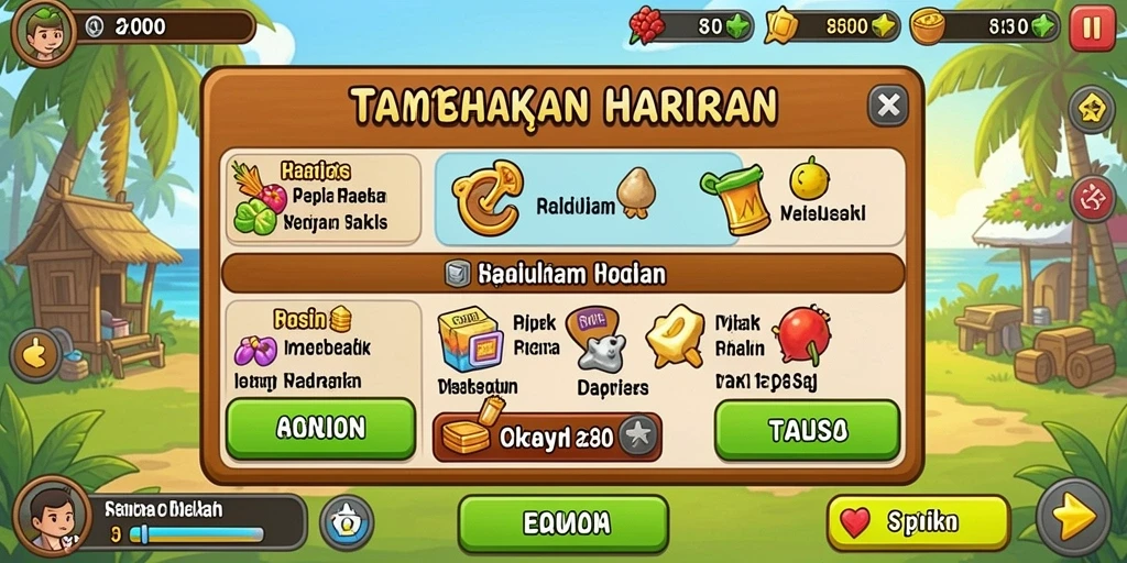 Pengaturan karakter yang memungkinkan kustomisasi unik.